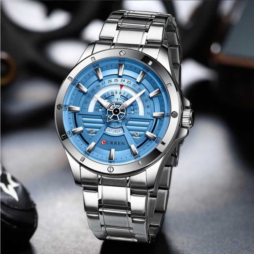 Curren Men's Watch With Day and Date Indicator